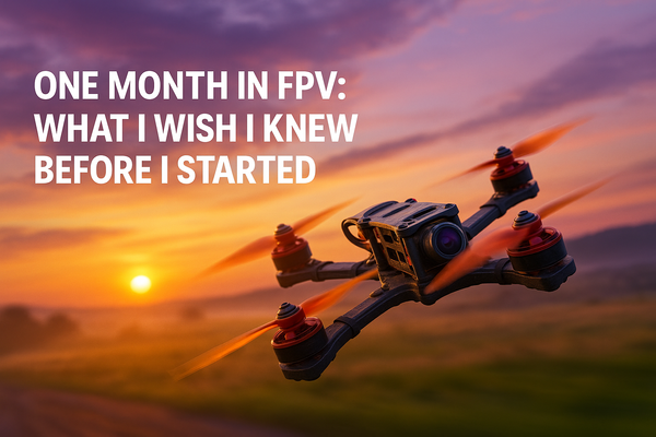One Month in FPV: What I Wish I Knew Before I Started